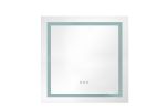 36x 36Inch LED Mirror Bathroom Vanity Mirrors with Lights, Wall Mounted Anti-Fog Memory Large Dimmable Front Light Makeup Mirror