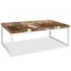 Coffee Table Teak Resin 43.3"x23.6"x15.7"