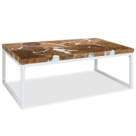 Coffee Table Teak Resin 43.3"x23.6"x15.7"