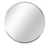Gold 36 Inch Metal Round Bathroom Mirror