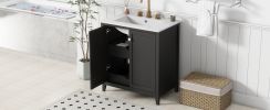 30inch Freestanding Bathroom Vanity Combo with Ceramic Sink Shaker Style Vanities -2 Doors and 2 Drawers
