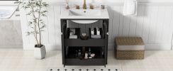 30inch Freestanding Bathroom Vanity Combo with Ceramic Sink Shaker Style Vanities -2 Doors and 2 Drawers