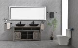 LTL needs to consult the warehouse address84*32 LED Lighted Bathroom Wall Mounted Mirror with High Lumen+Anti-Fog Separately Control+Dimmer Function