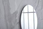Frameless Beveled Wall Mounted Bathroom Mirror, HD Makeup Mirror, 25" Round Mirror