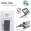 5 PC Bathroom Accessory Set in Brushed Nickel Towel Bar Toilet Paper Holder Hook Towel Ring