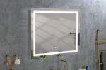 36x 36Inch LED Mirror Bathroom Vanity Mirrors with Lights, Wall Mounted Anti-Fog Memory Large Dimmable Front Light Makeup Mirror