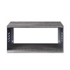 ACME Cargo Accent Table w/Wall Shelf in Gunmetal AC00362