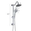 6" Rain Shower Head with Handheld Shower Head Bathroom Rain Shower System