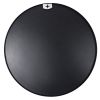 Black 32 Inch Metal Round Bathroom Mirror