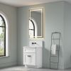 40*24 IN Bathroom Vanity Mirrors , Framed Dimmable Makeup Mirror for Wall, Backlit and Shatterproof, Anti-Fog(Horizontal/Vertical)