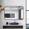 Black 24 "x36" Rectangular Bathroom Wall Mirror