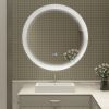 24 Inch Switch-Held Memory LED Mirror, Wall-Mounted Vanity Mirrors, Bathroom Anti-Fog Mirror, Dimmable Bathroom Mirror