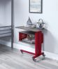ACME Cargo Accent Table w/Wall Shelf in Red AC00361