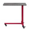 ACME Cargo Accent Table w/Wall Shelf in Red AC00361