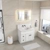 40*24 IN Bathroom Vanity Mirrors , Framed Dimmable Makeup Mirror for Wall, Backlit and Shatterproof, Anti-Fog(Horizontal/Vertical)