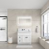 40*24 IN Bathroom Vanity Mirrors , Framed Dimmable Makeup Mirror for Wall, Backlit and Shatterproof, Anti-Fog(Horizontal/Vertical)