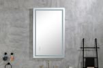 LED Bathroom Mirror 40 "x 26" with Front and Backlight, Large Dimmable Wall Mirrors with Anti-Fog, Memory, 3 Colors, LED Vanity Mirror