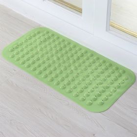 Bath Tub Shower Mat Non-Slip and Extra Large, Bathtub Mat with Suction Cups, Machine Washable Bathroom Mats with Drain Holes (Color: Green)