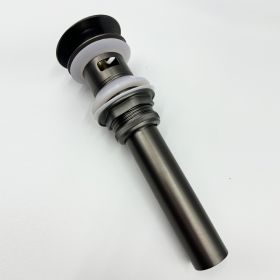 Bathroom Sink Drain with Overflow, Vessel Sink Lavatory Vanity Pop Up Drain Stopper, 304 Stainless Steel (Color: as Pic)