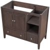 36" Bathroom Vanity Base Only;  Solid Wood Frame and MDF Boards