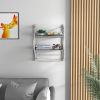 Wall Mounted 2-Tier Bathroom Towel Rack with 2 Towel Bars