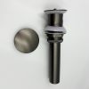 Bathroom Sink Drain with Overflow, Vessel Sink Lavatory Vanity Pop Up Drain Stopper, 304 Stainless Steel