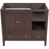 36" Bathroom Vanity Base Only;  Solid Wood Frame and MDF Boards