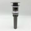 Bathroom Sink Drain with Overflow, Vessel Sink Lavatory Vanity Pop Up Drain Stopper, 304 Stainless Steel