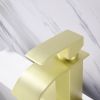 Waterfall Spout Bathroom Faucet; Single Handle Bathroom Vanity Sink Faucet