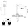 Waterfall Spout Bathroom Faucet; Single Handle Bathroom Vanity Sink Faucet