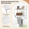 Wall Mounted 2-Tier Bathroom Towel Rack with 2 Towel Bars