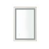 36*24 LED Lighted Bathroom Wall Mounted Mirror with High Lumen+Anti-Fog Separately Control